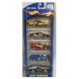 5 Assorted Hot Wheels Die Cast Cars As Pictured