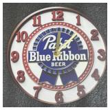 Pabst Blue Ribbon Wall Clock 7.75"