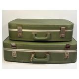 (F) 2 Vintage Suitcases