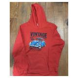 Vintage 1963 VW Bug Hoodie Sweatshirt Size Medium