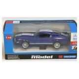 Die Cast Model of a 1965 Shelby GT350 Blue NIB