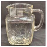 Vintage Federal Clear Glass Pitcher Water Juice
