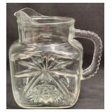 Anchor Hocking Depression Glass Pitcher 6" Tall