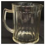 Antique Hazel? Glass Water Juice Pitcher 6.5"
