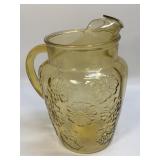 Vintage Anchor Hocking Amber Glass Spring Song