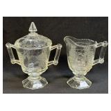 Vintage JEANNETTE BALTIMORE PEAR CLEAR CREAMER