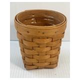 Vintage Small Hand Woven Longaberger Basket with