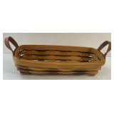 Vintage Longaberger Basket Leather Handles