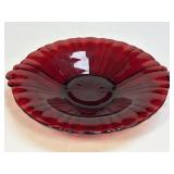 Vintage Anchor Hocking Glass Old Cafe Royal Red