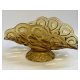 Vintage LE Smith Moon and Stars Amber Glass