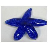 Hand Crafter Cobalt Blue Escaping Starfish by