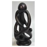 Hand Carved Intertwined Family Sculpture African