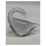 Glass Bird Paper Weight 4 1/2" Tall