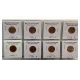 Set of 8 Uncirculated Brilliant Uncirculated