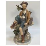 Vintage Capodimonte Style Ceramic Figurine