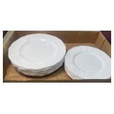 (B) 12 Pieces of Milk Glass as Pictured