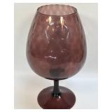 Empoli Hand Blown Art Glass Brandy Snifter Optic