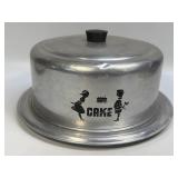 Vintage Aluminum West Bend Cake Plate/ Stand with