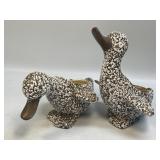 Royal Haeger Duck Planters Speckled Glaze