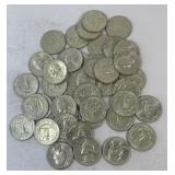 (1) Full Roll of Washington Quarters all 1964ï¿½s