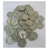 (1) Full Roll of Washington Quarters all 1964ï¿½s