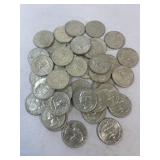 (1) Full Roll of Washington Quarters all 1964ï¿½s
