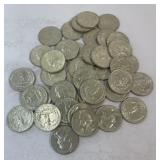 (1) Full Roll of Washington Quarters all 1964ï¿½s