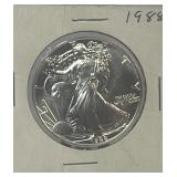 1988 American Eagle 1 Ounce Fine Silver One