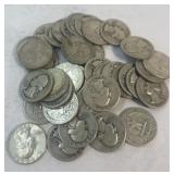 (1) Full Roll of Washington Quarters Mixed Dates