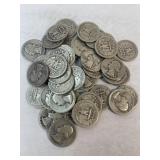 (1) Full Roll of Washington Quarters Mixed Dates