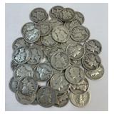 (1) Roll of Mercury Dimes 50 Total Assorted Dates