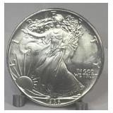 1986 American Eagle 1 Ounce Fine Silver One