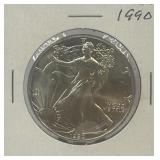 1990 American Eagle 1 Ounce Fine Silver One