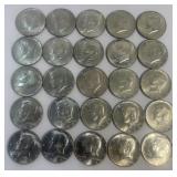 (25) 1965 Clad Half Dollars Most Of Which Are
