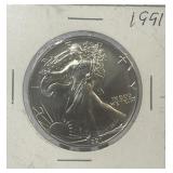 1991 American Eagle 1 Ounce Fine Silver One
