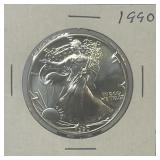 1990 American Eagle 1 Ounce Fine Silver One