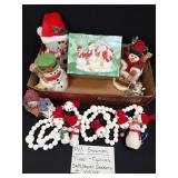 Snowman Lot-Figurines, Salt and Pepper,