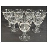 (T)Vintage Fostoria Colony Swirl Glass 5.25" Water