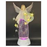 11" LED Lighted Color Changing Shimmering White
