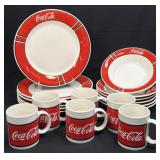 (T) 1996 GIBSON COCA COLA COKE DISHWARE DINNERWARE