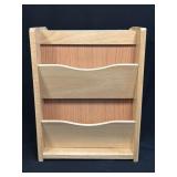 (T) Pomerantz Wood Letter & Hidden Key Holder