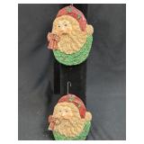 Old World Santa Claus and Wreath Reversible