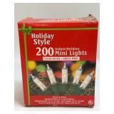 Holiday Style 200 Clear Indoor/Outdoor Mini