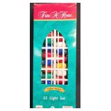 Trim A Home  25 Multicolored Light Set  IOB