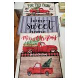 4 pc Assorted  Door Mats as Pictured