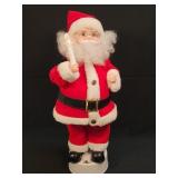 (T) Animated Musical Santa Works Approx 17" Tall