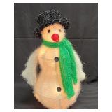 Lighted Vintage Snowman as Pictured Works