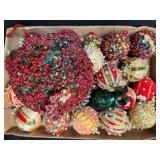 Vintage Handmade Beaded Ornaments by Yadkin