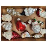 Assorted Santa Ornaments as Pictured