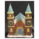 Vintage Winter Valley Cottages Porcelain Lighted